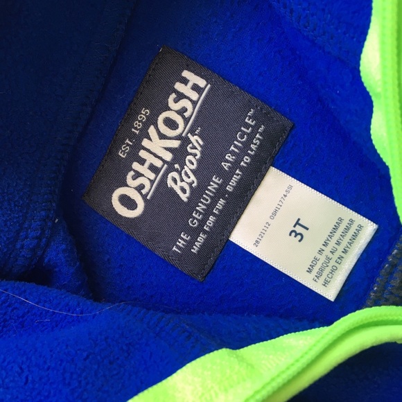 Oshkosh B'gosh The Genuine Article Quarter Zip Sweatshirt - Picture 4 of 5